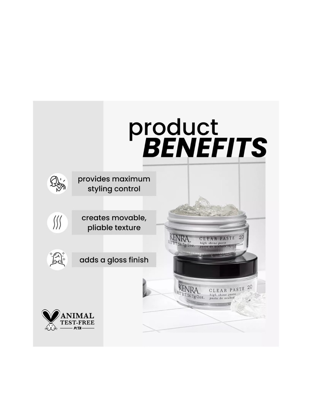 Kenra Clear Paste 20 High Shine Paste - Picture 2 of 3